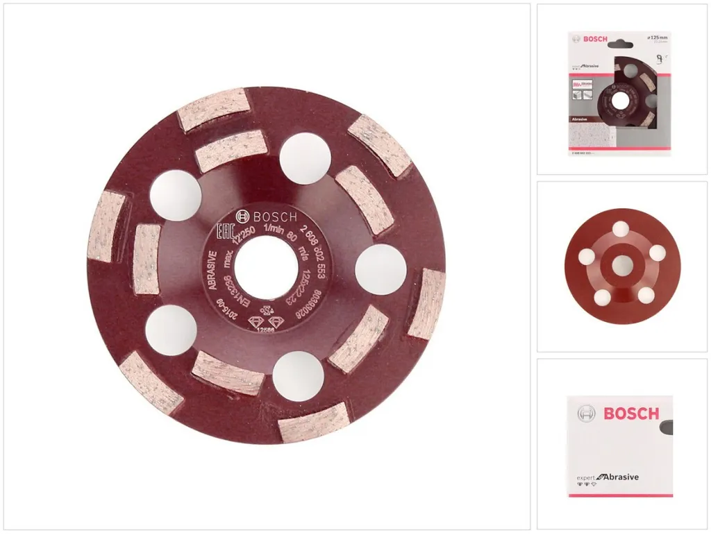 Offerta Bosch 2608602553 Mola a Tazza Expert per Materiali Abrasivi 125mm - 20