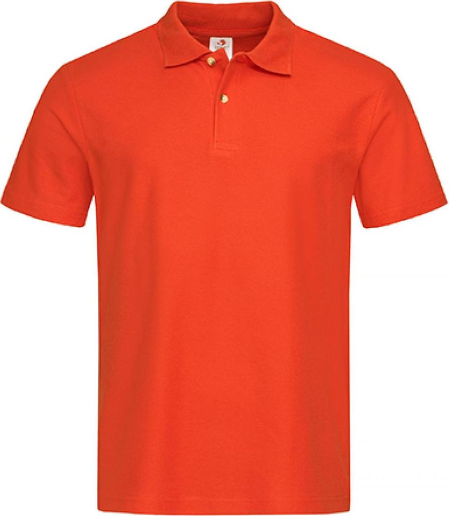 Stedman ST3000 | Herren Poloshirt-Piqué 100 - Farbe: Brilliant Orange - Größe: XL