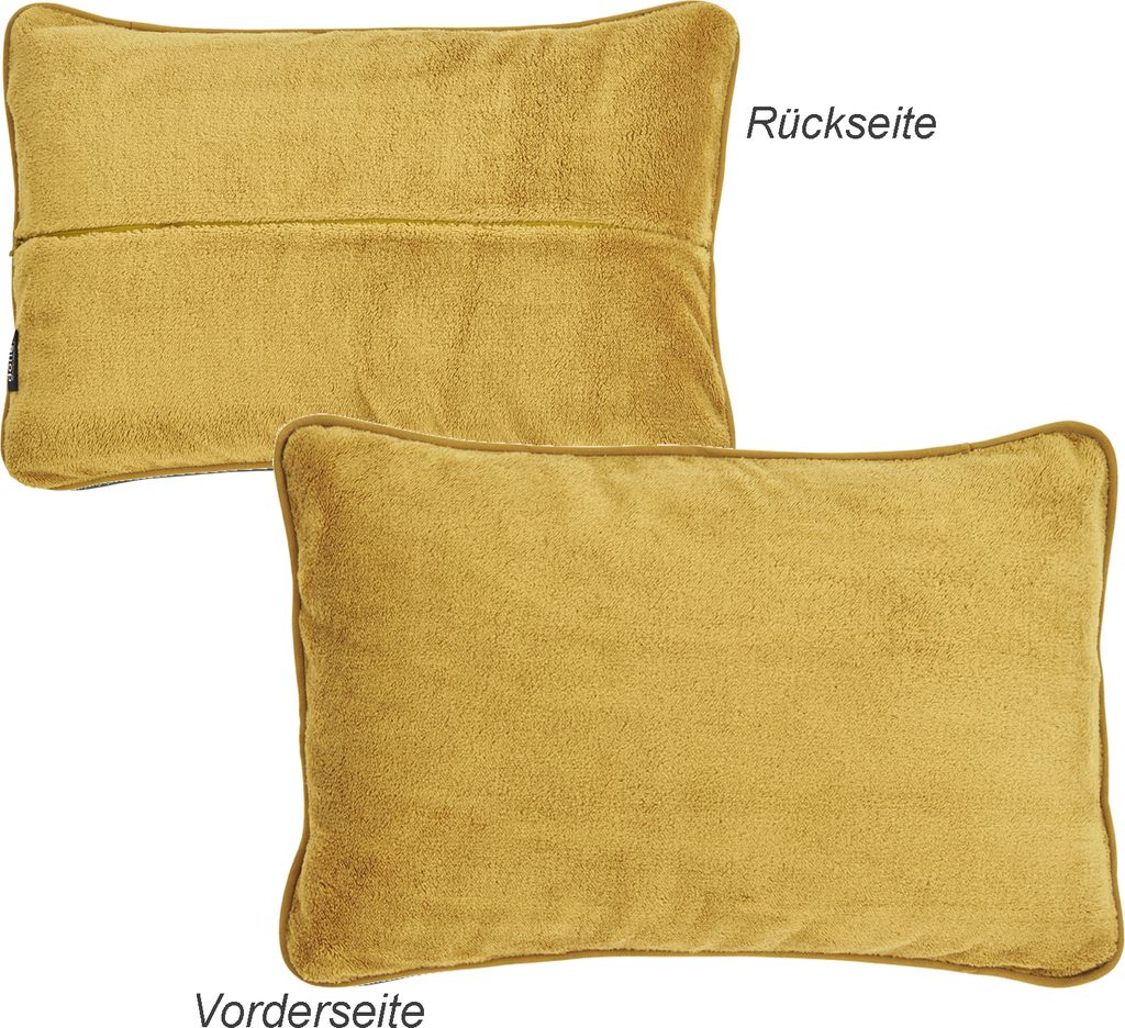 done. Kissenhülle Softie gold-gelb 40 x 60 cm mit RV