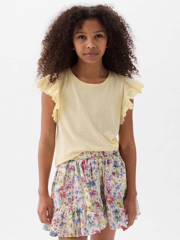 GAP Kinder T-Shirt mit Rüschen 883243-04__M