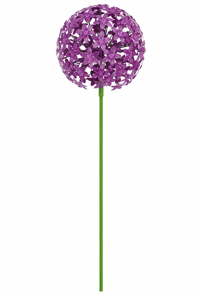 Gartenstecker Metall Allium lila Stecker Garten "ArtFerro" Produktbild 