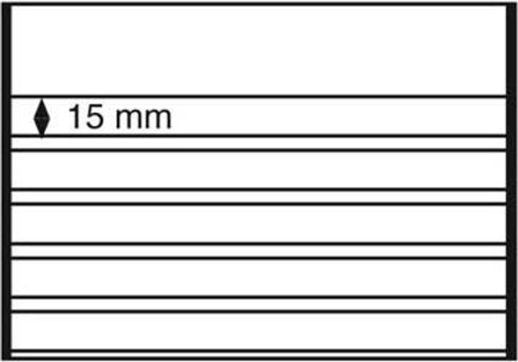 Einsteckkarten Standard PVC 210x148 mm,5 klare Streifen mit Deckblatt,schw.Karton,50er-P.