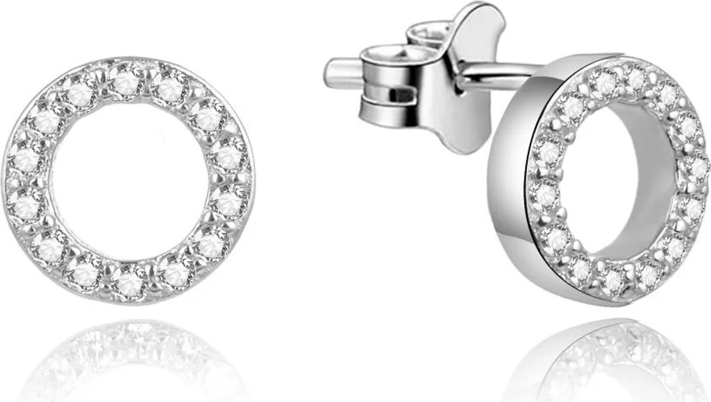 Boucles d'oreilles argent pour soirée et mariage AGUP1461 - Accessoire éclat