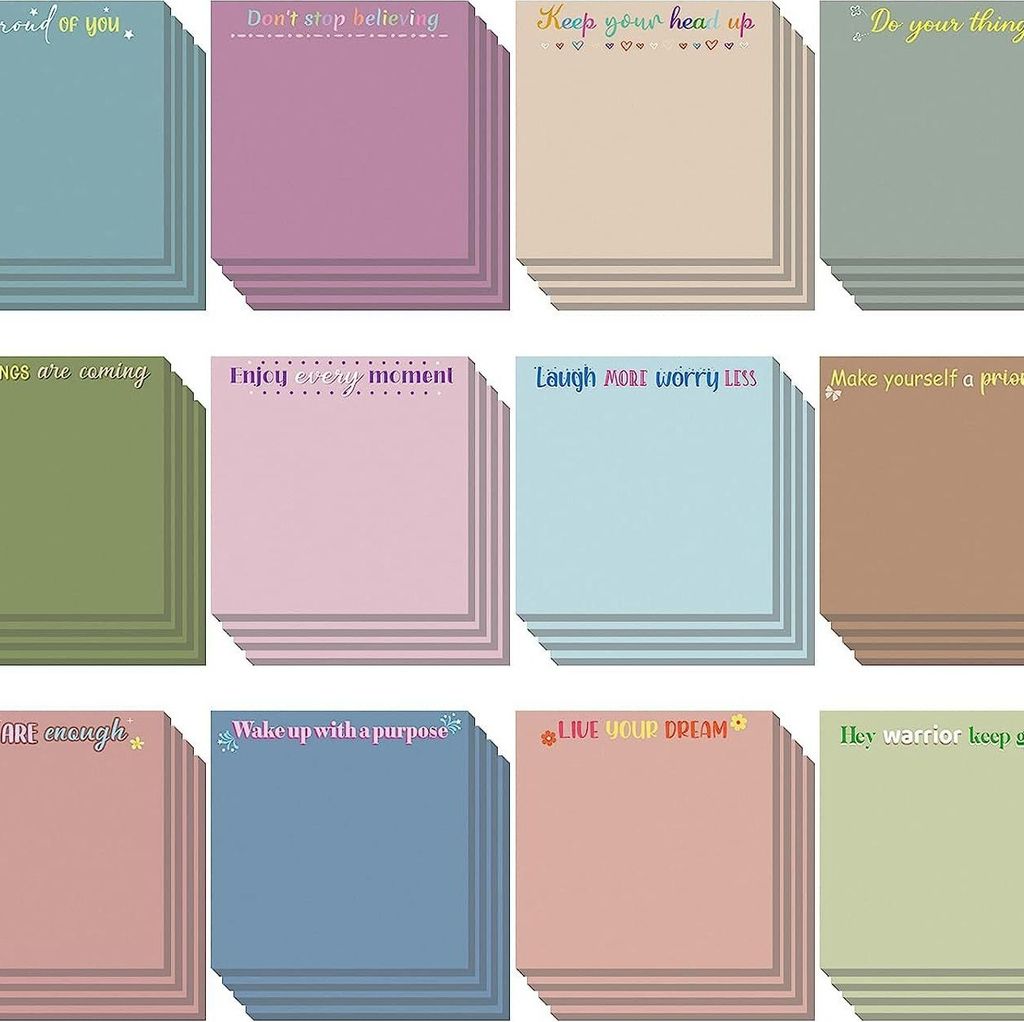 INF Minimalistische Haftnotizen - 12er-Set