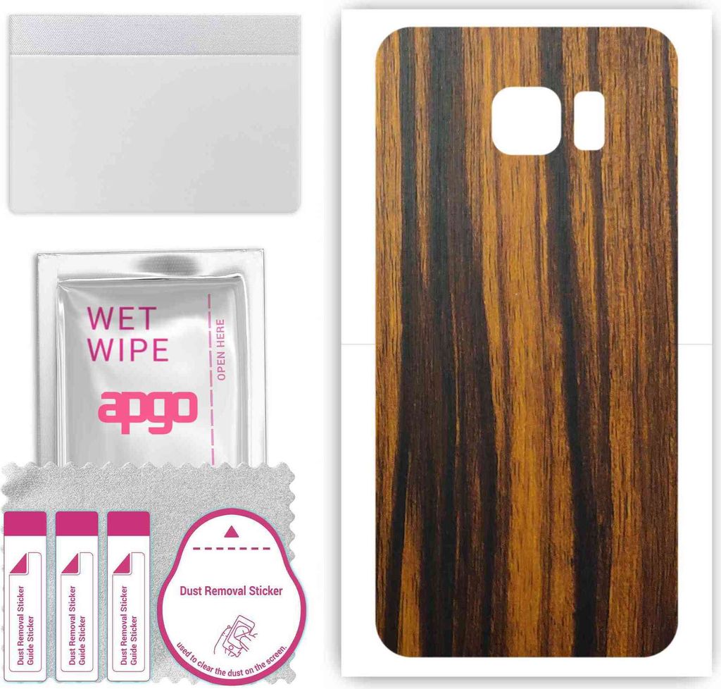 apgo Rückseite Schutzfolie, Skin, kompatibel mit Samsung Galaxy S7 active, Hinten Displayschutzfolie aus Vinylfolie, kratzfest, einfache Montage -...