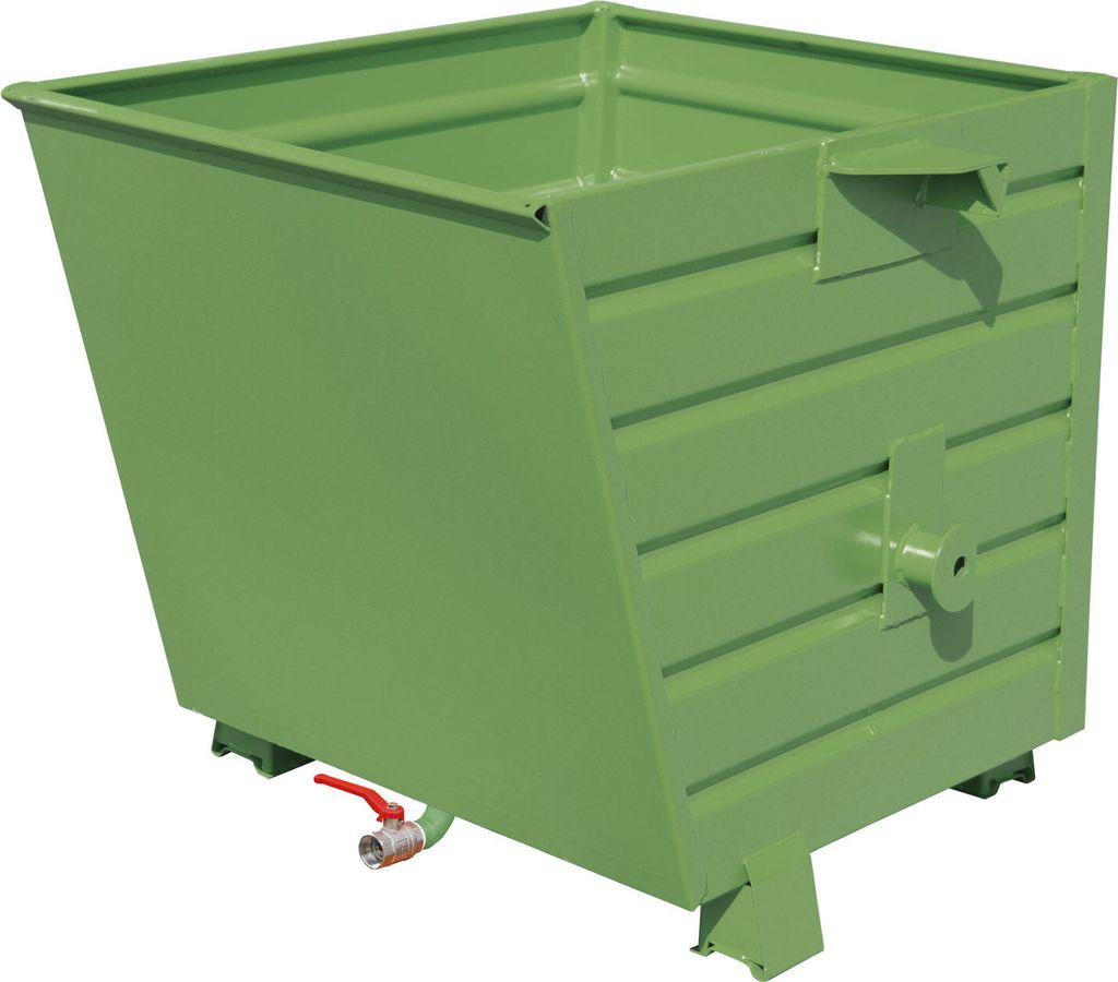 Bauer Späne-Stapelkipper BSL 55, lackiert, Resedagrün