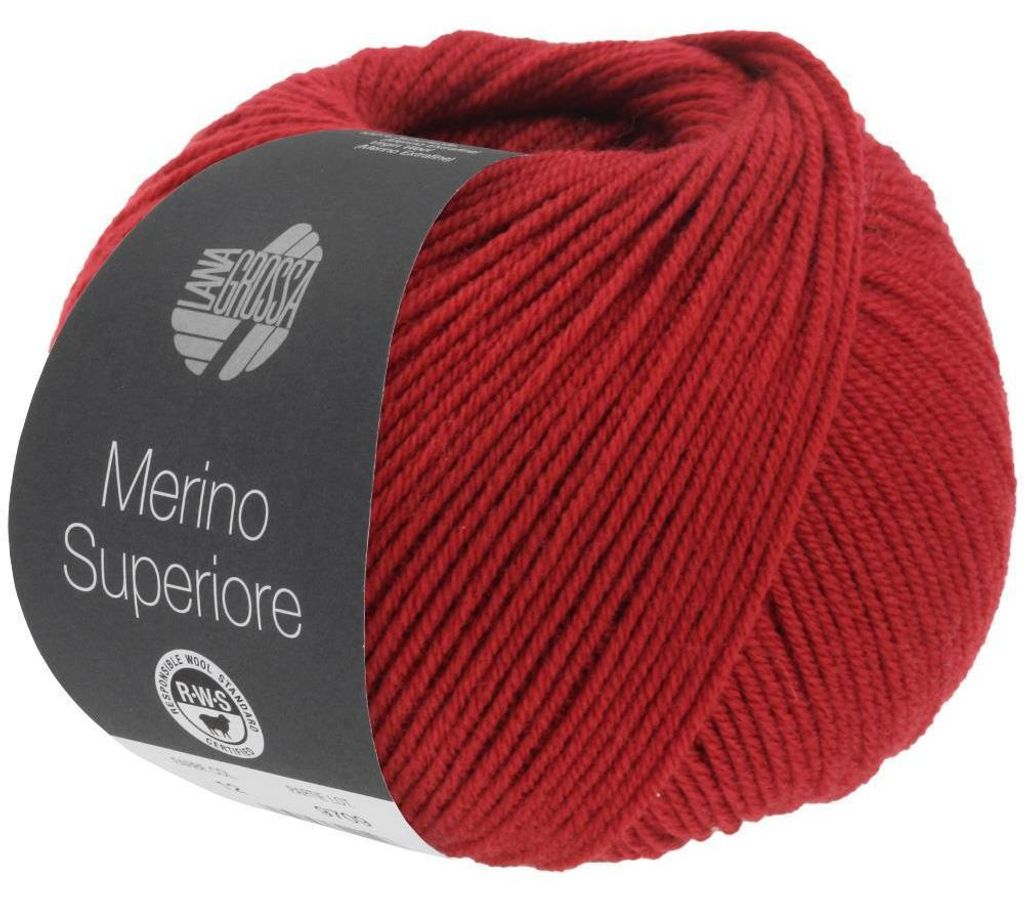 Lana Grossa - Merino Superiore 0029 kirschrot Produktbild 
