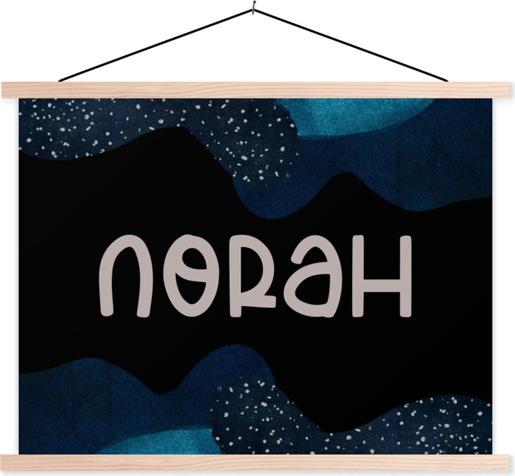 MuchoWow Textilposter Norah - Pastell - Mädchen 40x30 cm mit holzfarbenen Rahmen - Bilder