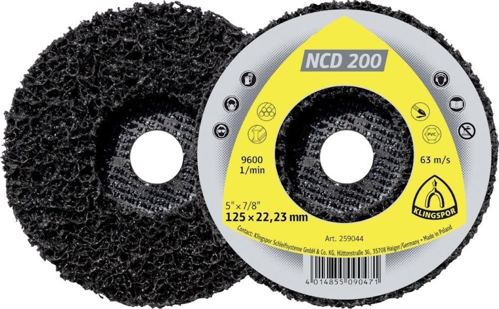 Grob-Reinigungsscheibe 125x22,2mm Klingspor