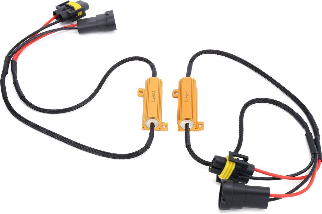 2PCS Lastwiderstandsadapter 50W 6Ω H11 880 881 LED Metall für Blinker / Nebelscheinwerfer
