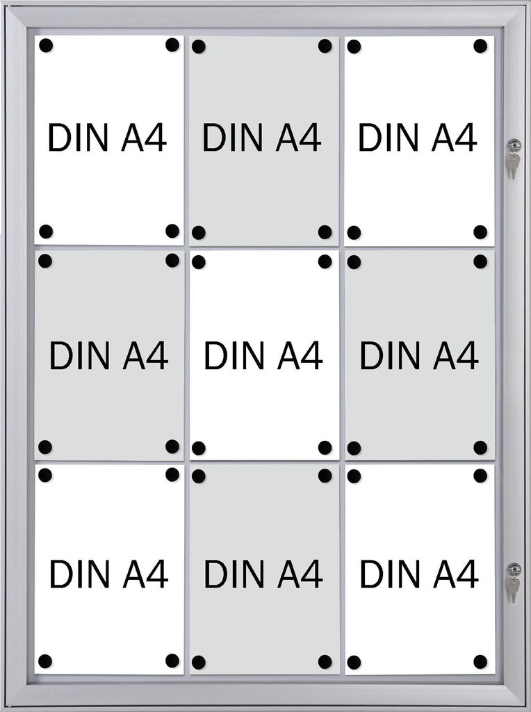 FRANKEN Schaukasten Security Maße: 74,1 x 100,4 x 2,3 cm (B Produktbild 