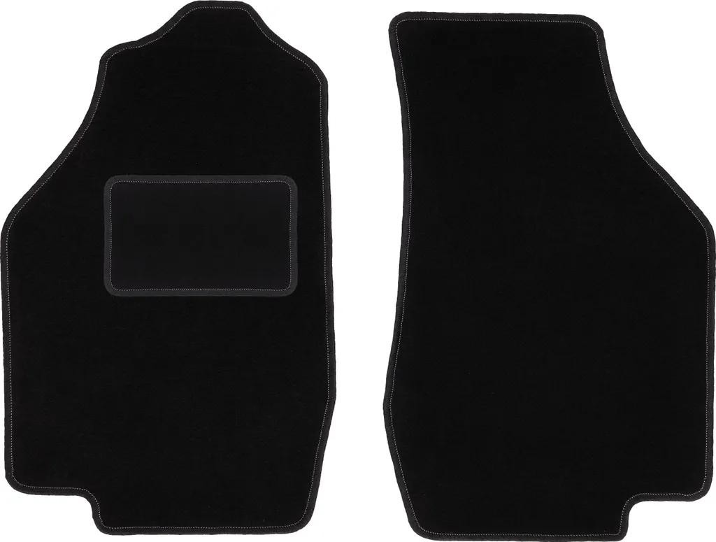 Wielganizator tappetini auto velours anteriori adatto per Honda Civic IV (1987-1991, hatchback) neri, set 2 pz, con fissaggi