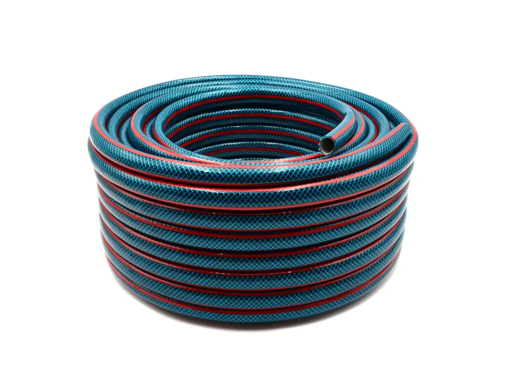 Tuyau d'arrosage 50m pour grand jardin - 4V 1/2" robuste et maniable