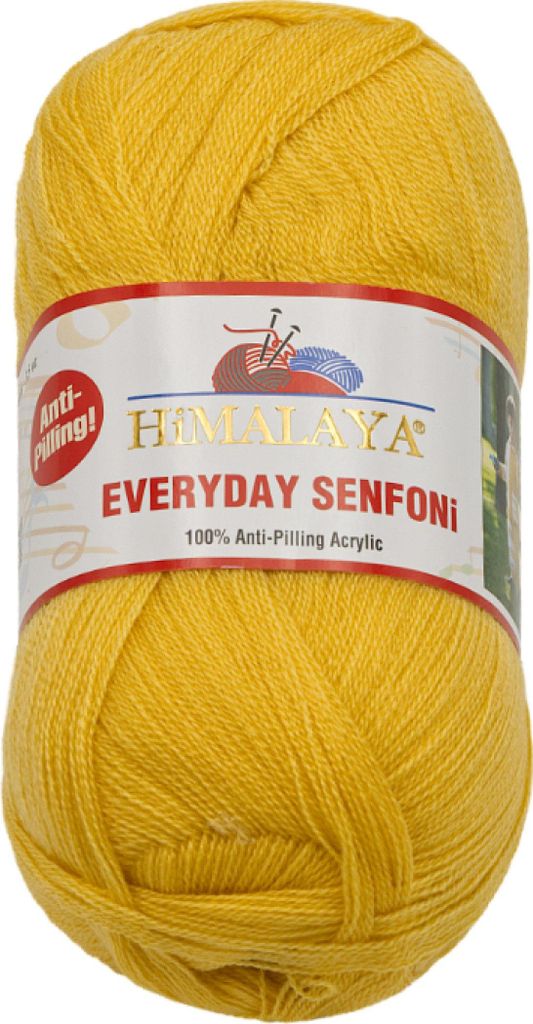 Włóczka HiMALAYA EVERYDAY SENFONi – 100 g / 196 m – żółta Zdjęcie produktu 