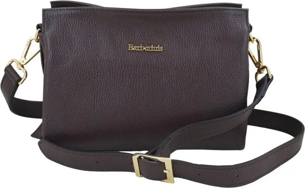 Barberini's 9881170285 - Sac cabas cuir véritable avec bandoulière
