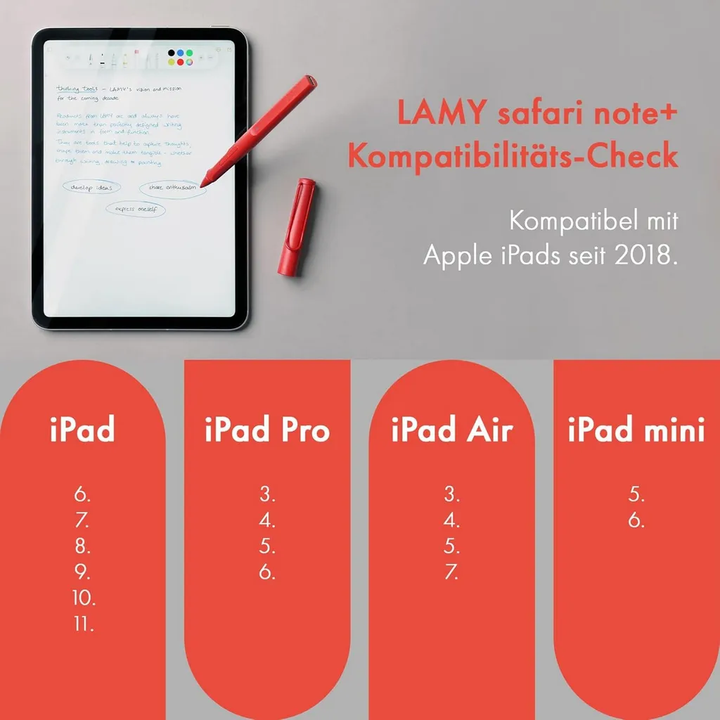 Stylet tactile LAMY note+ blanc avec pointe haute précision iPad - 3