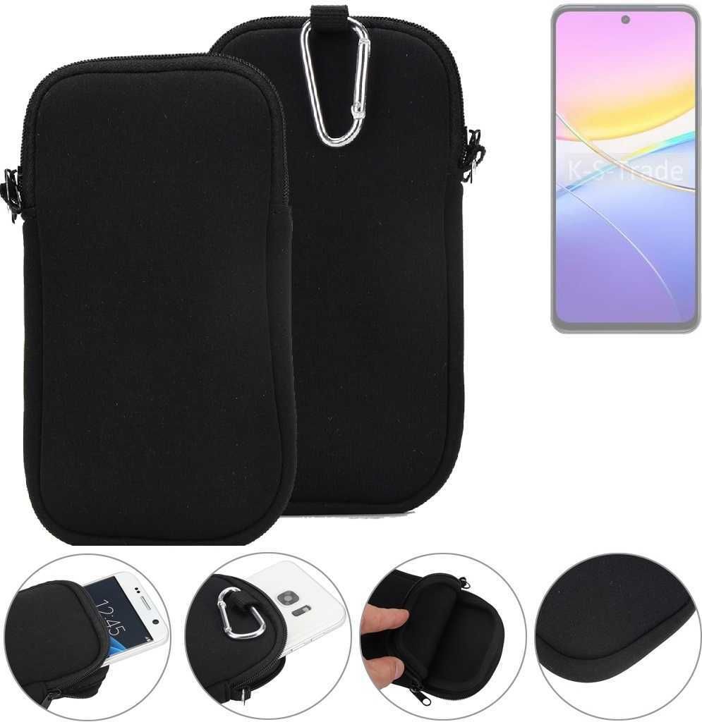 K-S-Trade Neopren-Hülle Handyhülle kompatibel mit Vivo Y37 Pro 5G Schutzhülle Neoprenhülle Sleeve Schutz-Hülle Gürtel Tasche Case Holster