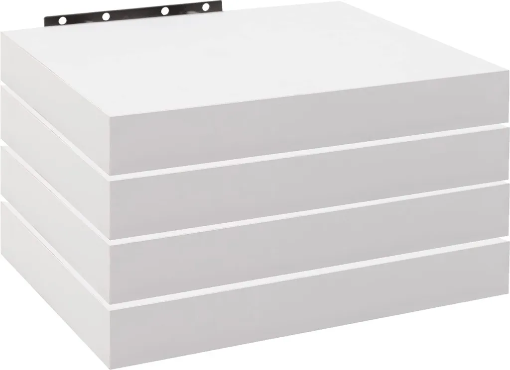 Étagères murales flottantes Rootz blanches de 25 cm pour déco moderne