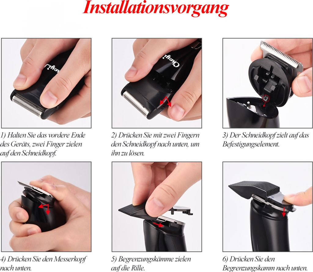 CkeyiN 3 In 1 Elektrische  Haarschneider, Produktbild 7