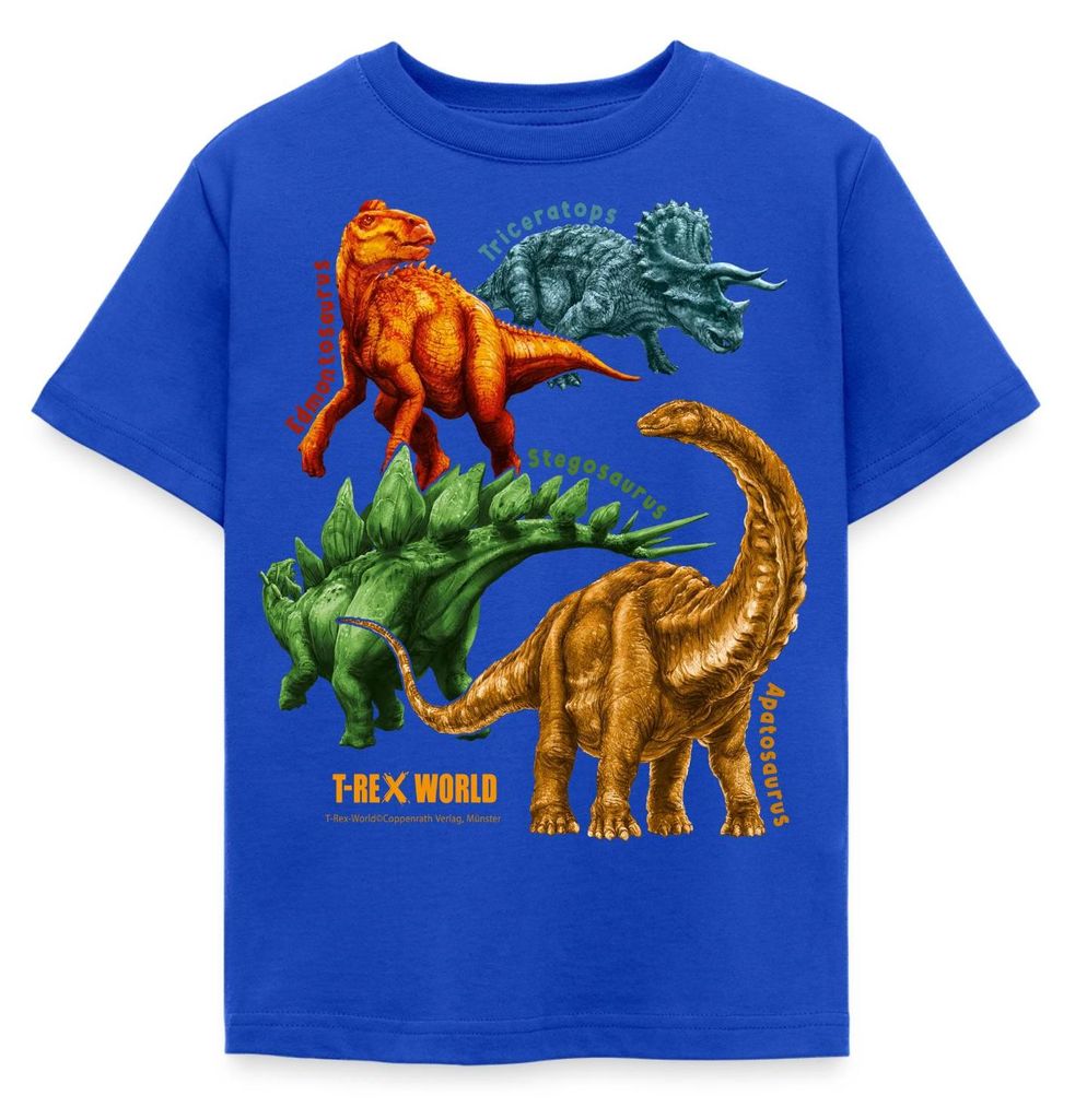 Spreadshirt T-Rex World Triceratops Und Freunde Kinder Produktbild 