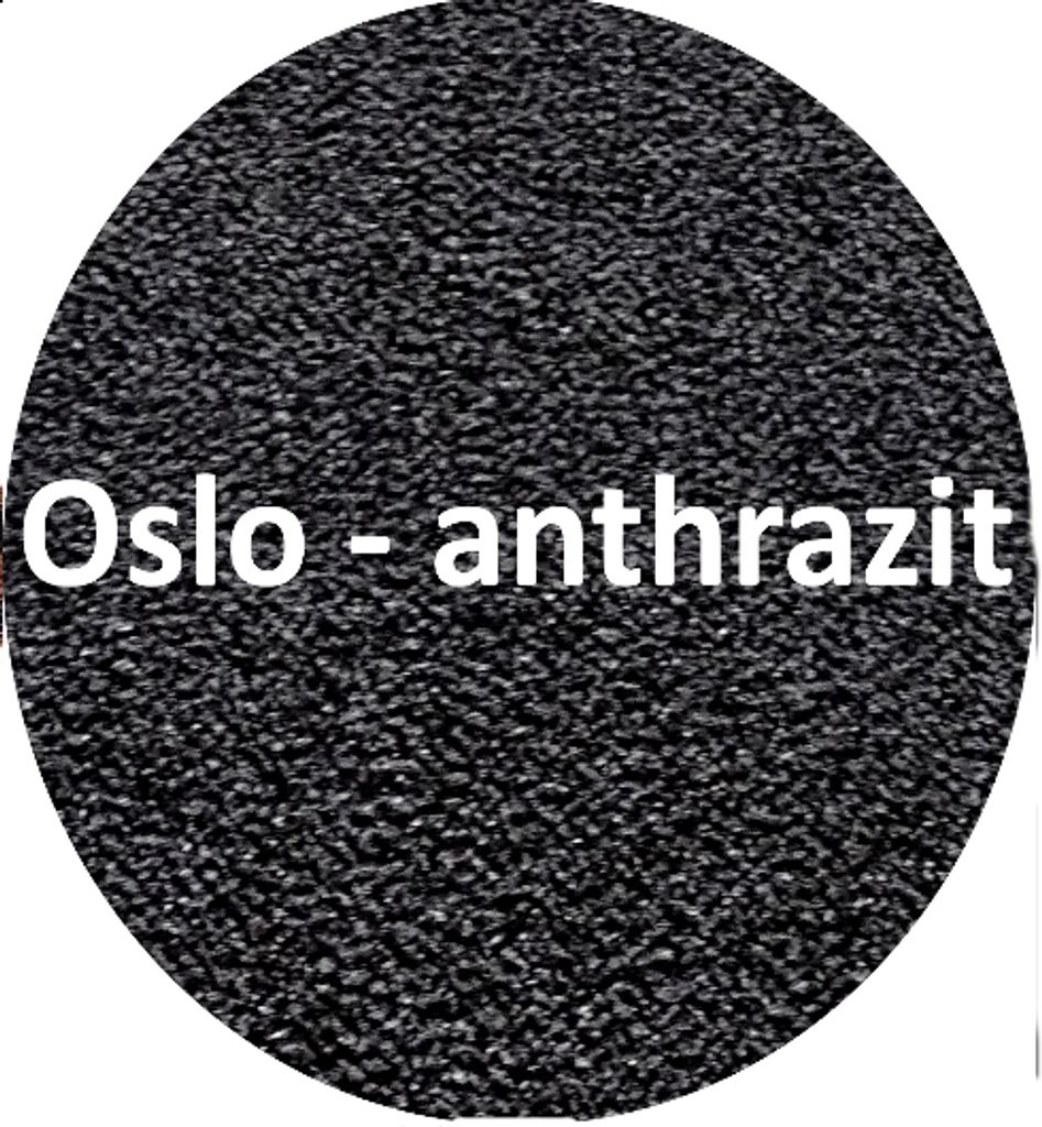 Mertex Schmutzfangmatte rund Ø 160 cm Oslo anthrazit mit schwarzer Kettelkante Türmatte Sauberlauf Schmutzmatte Fußabstreifer
