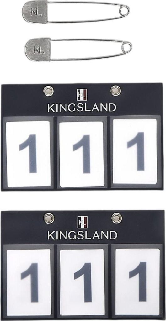 Kingsland Startnummern Classic 2er Pack Navy