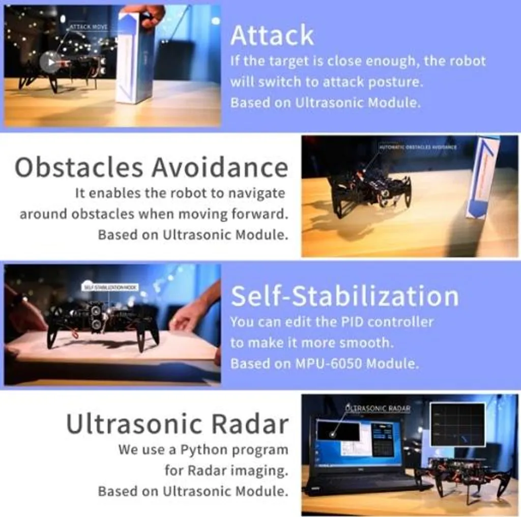 Robotique DIY : Kit Araignée Hexapode pour Expérimentation et Programmation - 3