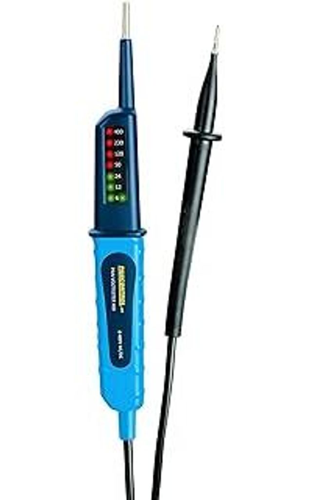 Pancontrol PAN Volttester 400, 2-poliger Spannungsprüfer mit LED Anzeige, 6-400V AC/DC, CAT III 400V