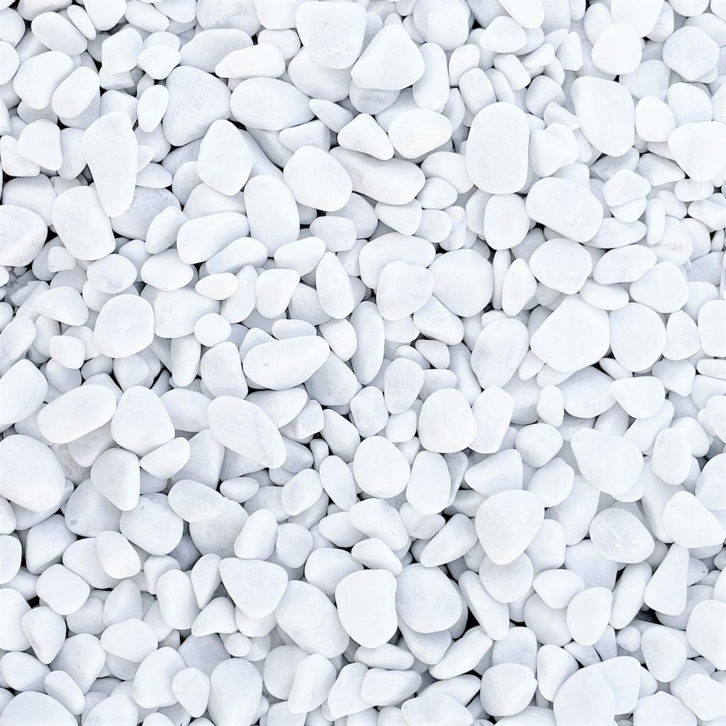 Marbles 7-15Mm. 10Kg. Weiss Produktbild 