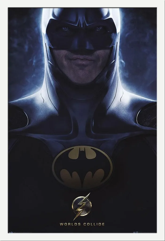Affiche The Flash Batman encadrée vitre acrylique incassable Shinsuke