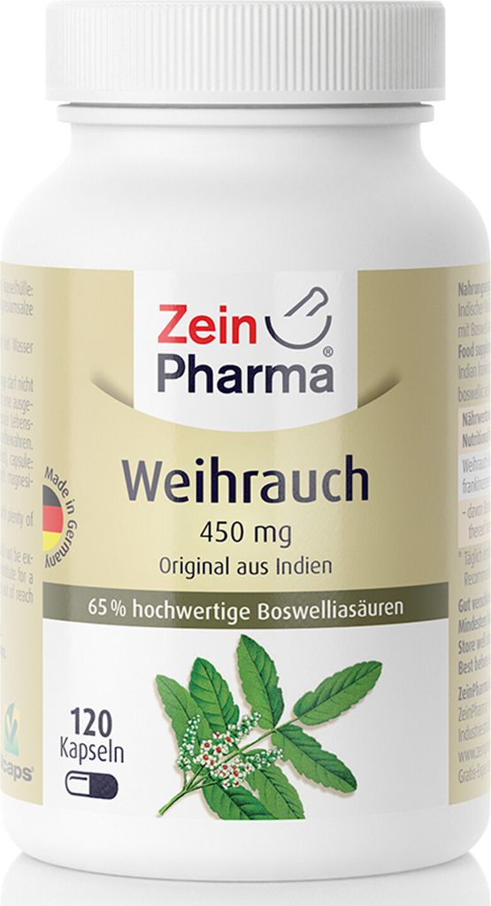 Zein Pharma Weihrauch, Boswellia serrata, 450 mg, 120 Produktbild 