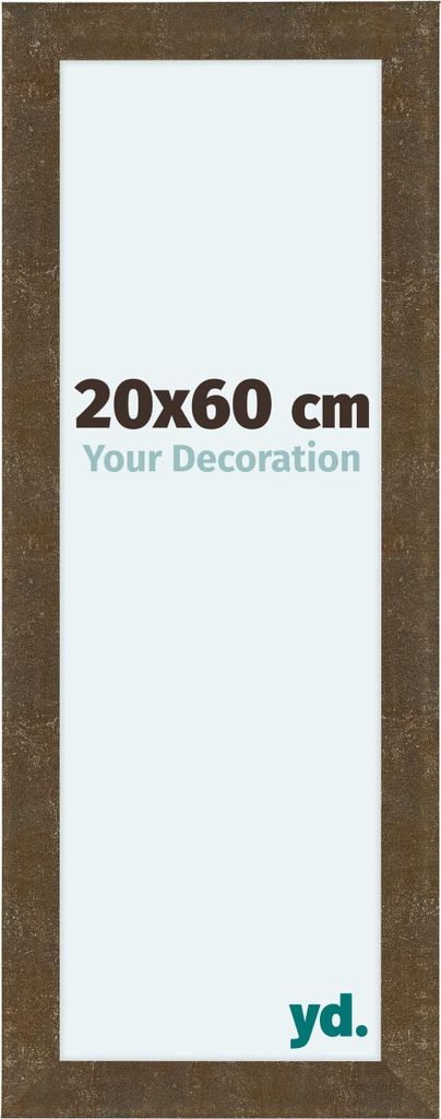 Bilderrahmen, 20x60 cm, Gold Antik, MDF, Como