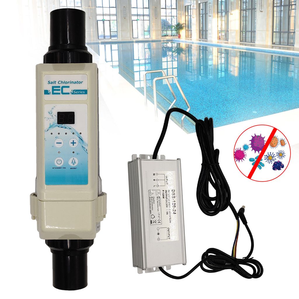 8G/H Schwimmbadpflege Chlorinator Selbstreinigungs Salzwasser Salzwassersystem Pool Salz Poolpflege Wasseraufbereitung für Schwimmbad