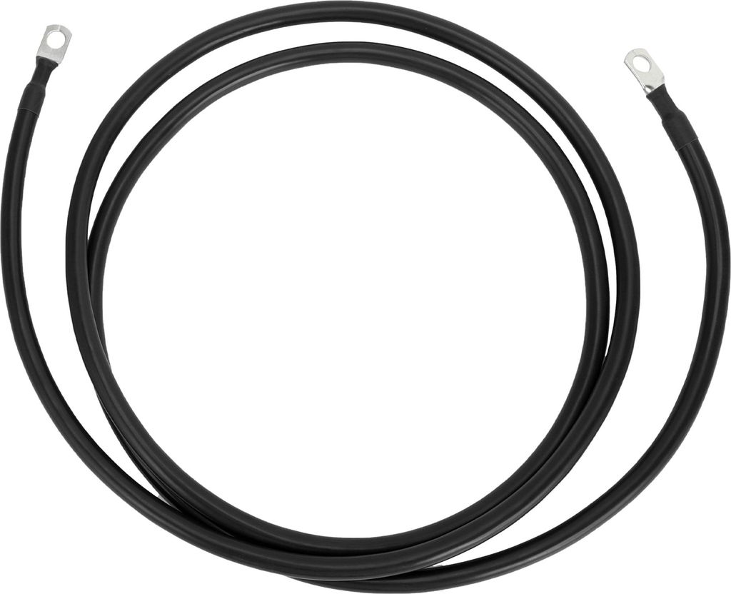 1 Stk. Universal Batterie-Wechselrichter-Kabel 5/16" Lug 7FT Batteriekabel 4 AWG Gauge Schwarz Verzinntes Kupfer
