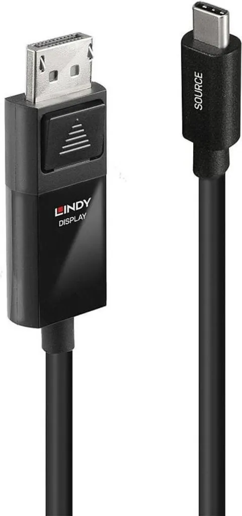 LINDY USB Typ C an Displayport 4K60 Adapterkabel mit HDR 1m