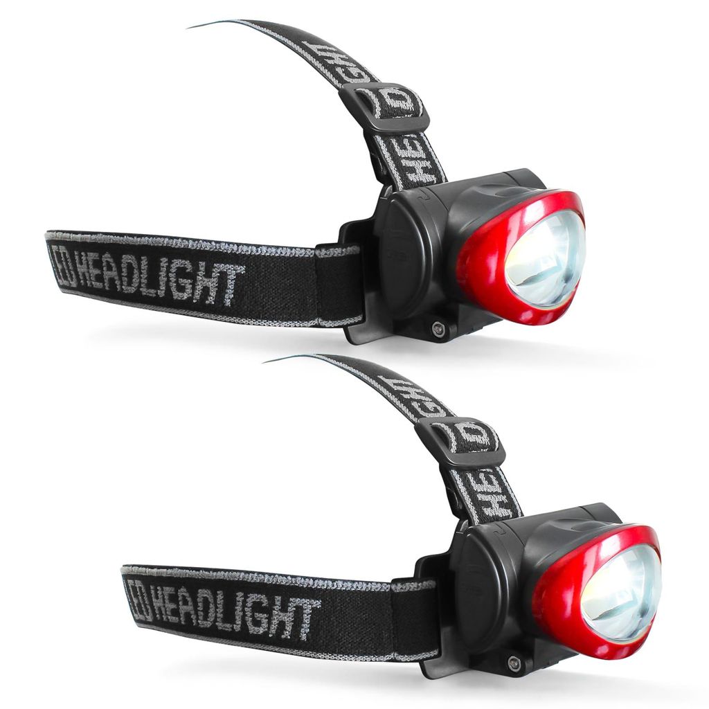2er Spar Set COB Stirnlampe | LED Kopflampe Stirnleuchte 150lm Wetterfest 4 Modi Headlamp Taschenlampe Superhell