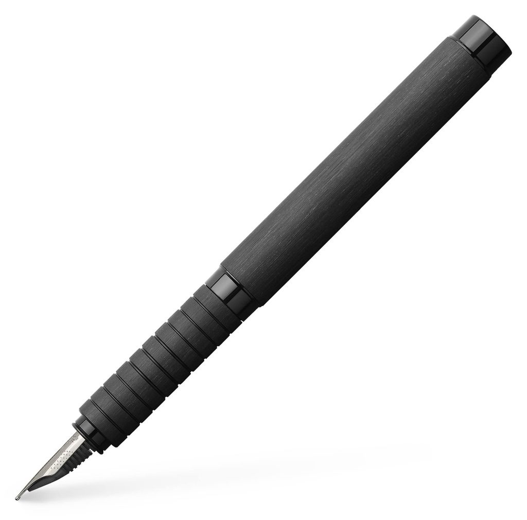 Faber-Castell 148480, vulpen Essentio, aluminium, zwart, M Productafbeelding 