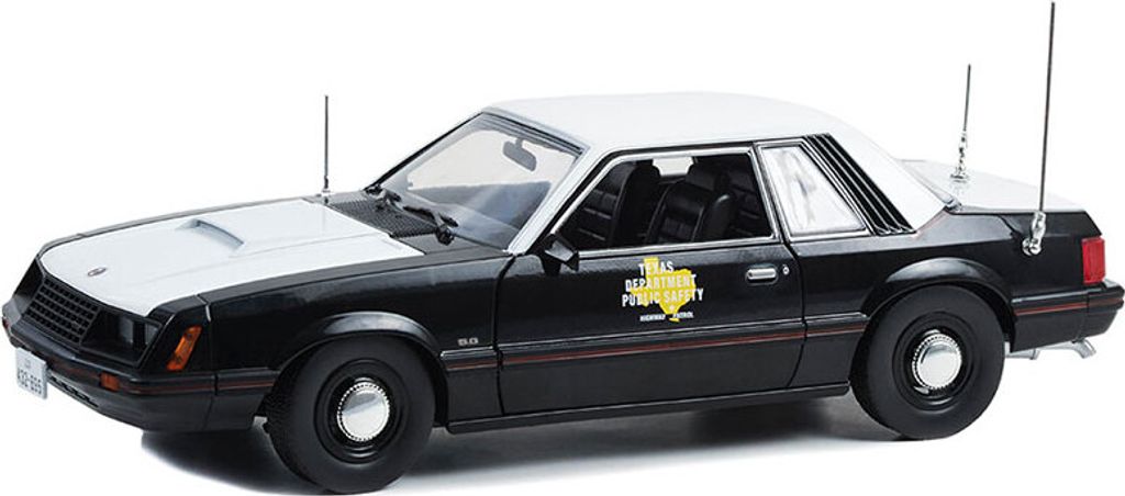 FORD Mustang SSP 1982 Abteilung für öffentliche Sicherheit von Texas, GREEN13602, Maßstab1/18, GREENLIGHT