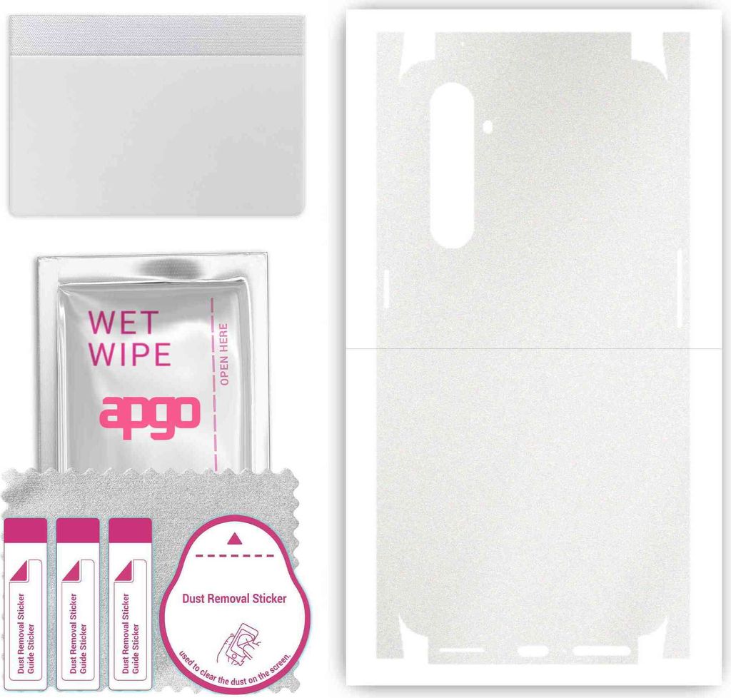 apgo Rückseite + Seiten Schutzfolie, Skin, kompatibel mit Produktbild 