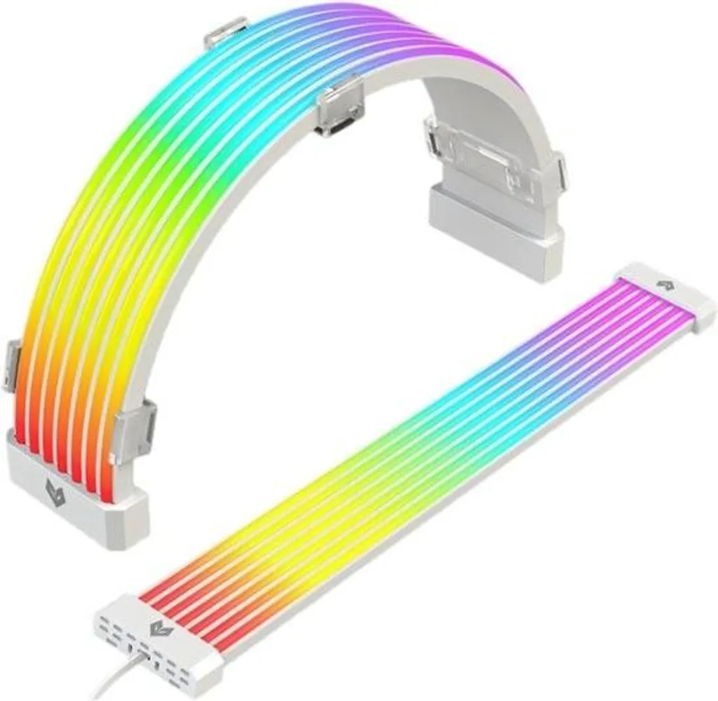 Câble d'Extension RGB 24 Broches pour Customisation de PC Gamer ATX