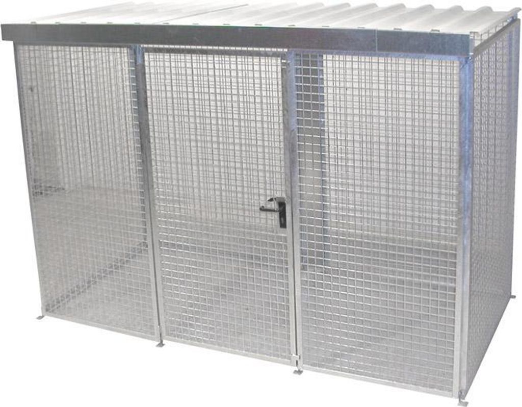 Bauer GmbH Gasflaschen-Container mit Dach für max. 78 Gasflaschen Ø 220 mm Gasflaschen-Container, GFC-M4/D