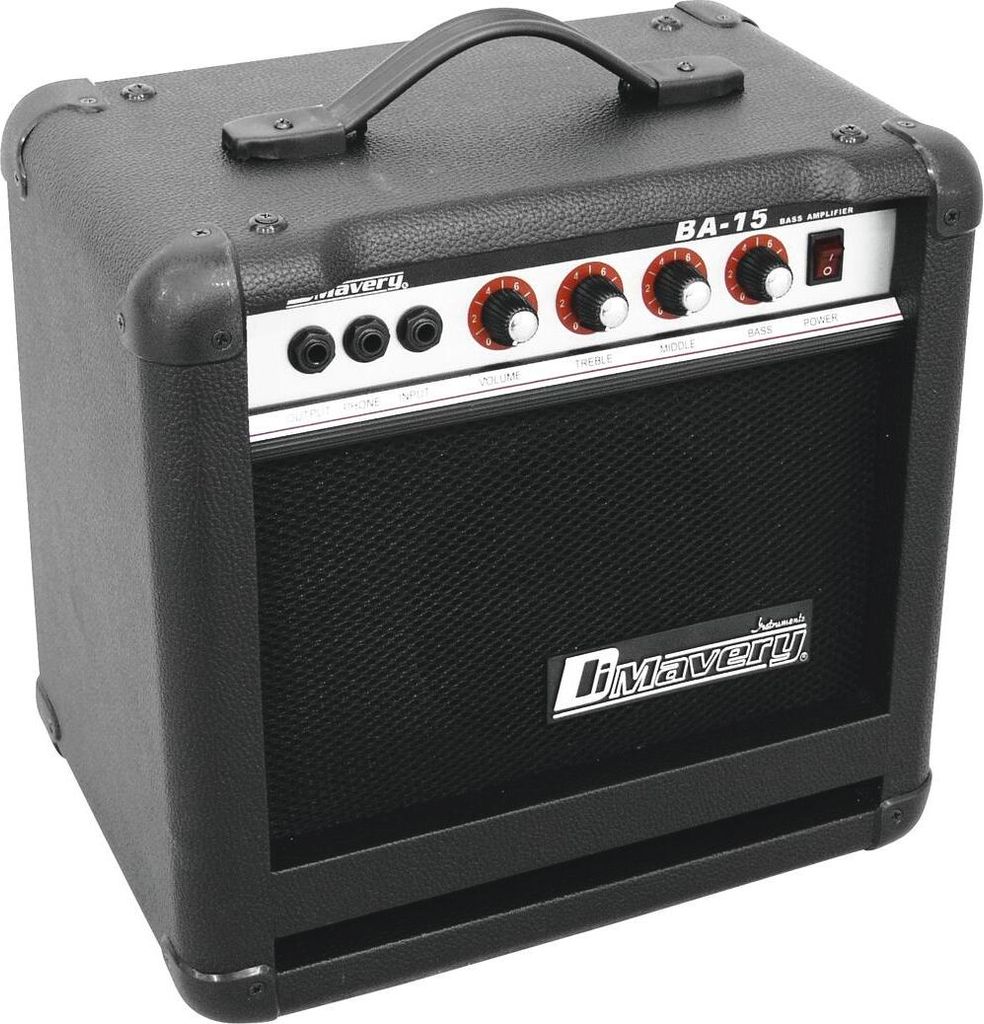 Amplificador de bajo DIMAVERY BA-15, 15W. (Número de Imagen del producto 