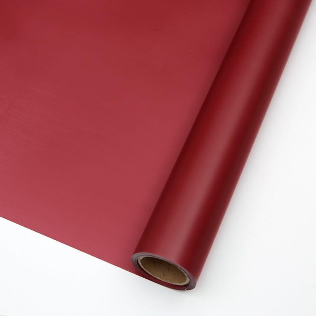 Floristische Folie - "Elegant" Burgunder - Rolle 58cm x 10m Produktbild 