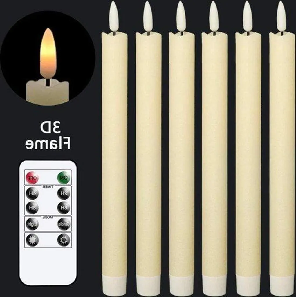 Lot de 6 guirlandes décoratives LED ivoire pour Noël et évènements