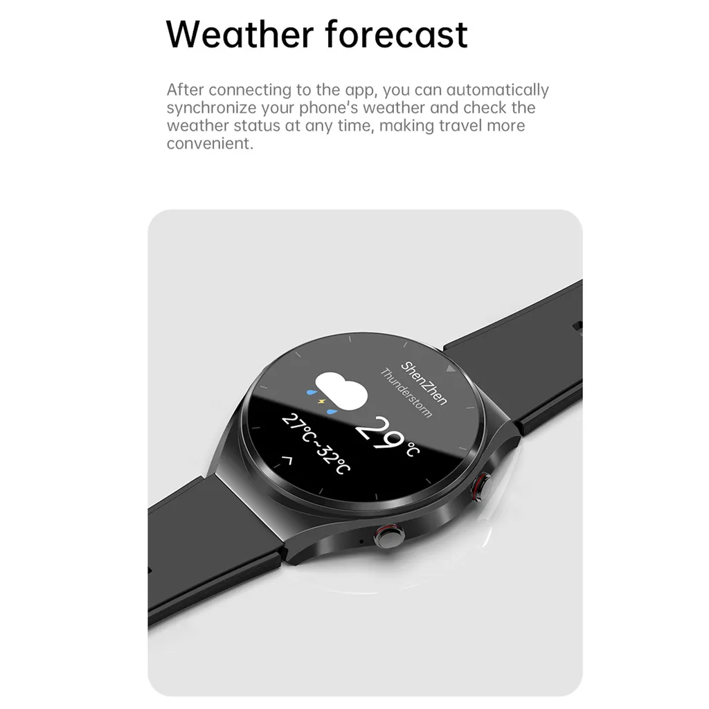 Montre connectée E09 écran 1,39'' noir avec appels Bluetooth intégrés - 11