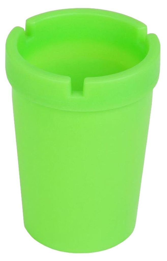 Aschenbecher fluoriszierend neongrün Sturmaschenbecher Produktbild 