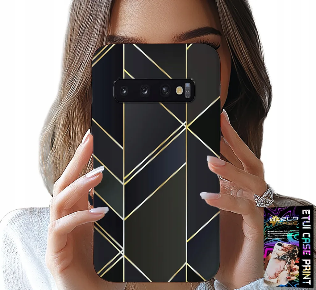 Custodia Samsung Galaxy S10 Plus - Bordi Oro Resistenti e Eleganti