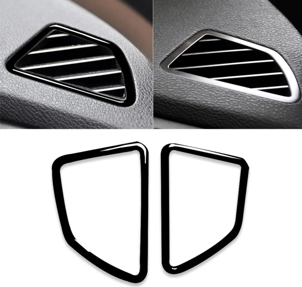 Cornici Bocchette Aria BMW X5/X6 E70 E71 2008-2013 - Nero Opaco