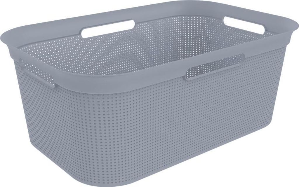 Rotho Wäschekorb Brisen 41 L misty blau