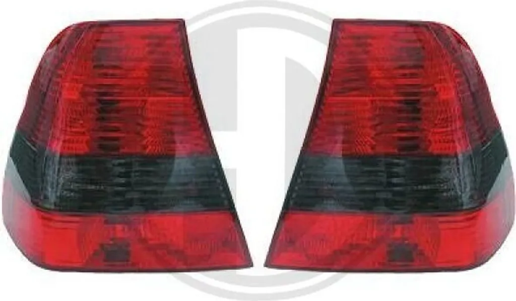 Feux arrière Diederichs Design pour BMW Série 3 E46 01- Cristal Gris-Rouge
